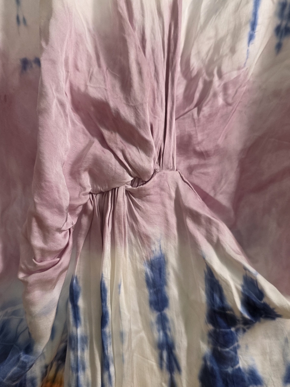 YFB Tie-Dye V-Neck Kimono Sleeve Maxi Dress Large - Picture 5 of 7